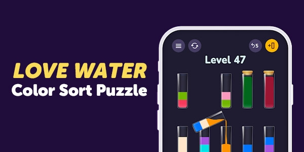 Water Sort - Love Water Puzzle Background